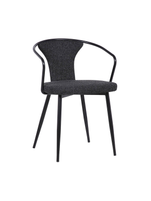 Francis Contemporary Dining Chair Black - Armen Living