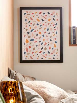 83 Oranges Terrazzo Love Art Print