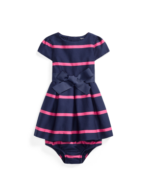 Striped Sateen Dress & Bloomer