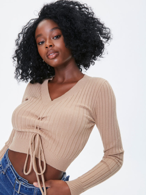 Sweater-knit Crop Top