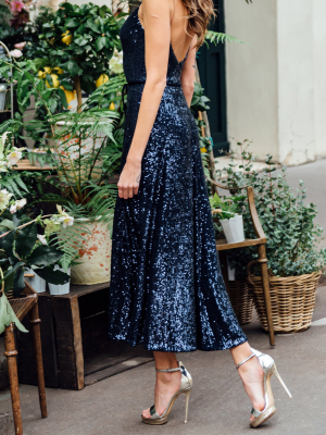 Sequined Slip Dress