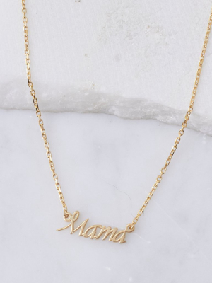 Mama Necklace, Gold