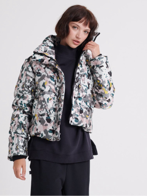 Jacquard Puffer Jacket