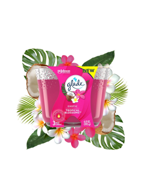 Glade Exotic Tropical Blossom Candle - 3 Wick