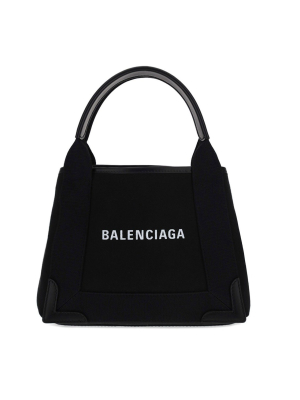 Balenciaga Navy Cabas Xs Tote Bag