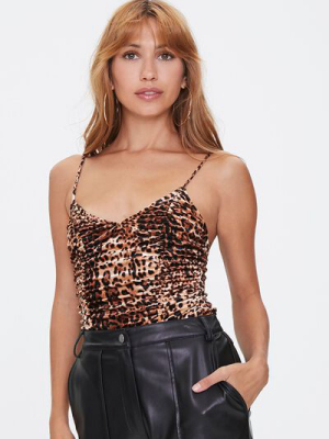 Velvet Leopard Cami Bodysuit