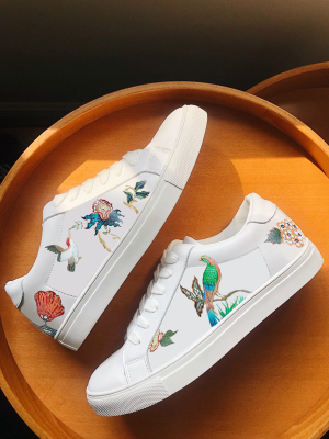 Bird Floral White Sneaker