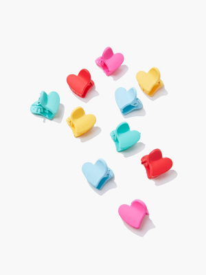 Heart Claw Hair Clips