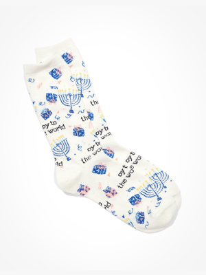 Ae Hanukkah Crew Sock