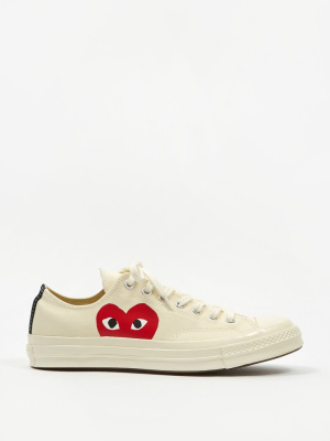 Comme Des Garcons Play X Converse Chuck Taylor All Star 70 Ox - Beige