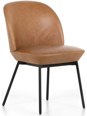 Imani Leather Dining Chair, Sonoma Butterscotch, Set Of 2