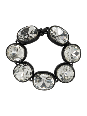 Black Plated Crystal Bracelet