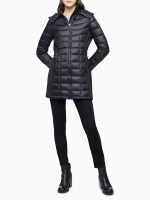 Packable Down Hooded Puffer Coat