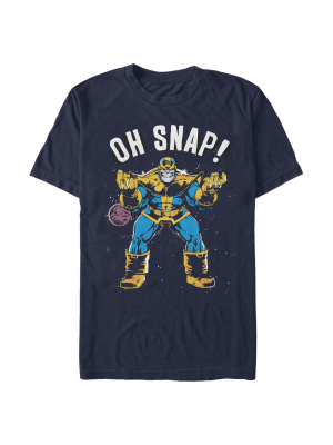 Men's Marvel Thanos Retro Oh Snap T-shirt