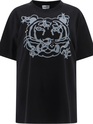 Kenzo Bee-a-tiger Print T-shirt