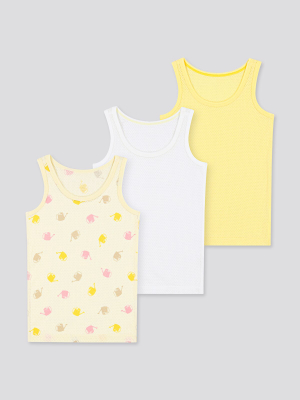 Toddler Cotton Mesh Tank Top (set Of 3)