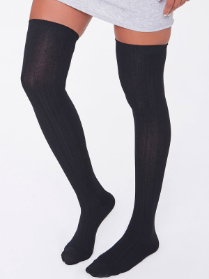 Ribbed Over-the-knee Socks