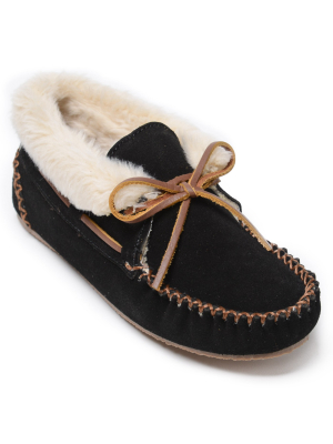 Minnetonka Women's Suede Chrissy Slipper 40030