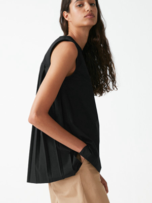 Pleated Cotton Top