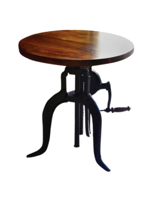 Emma Adjustable Crank Accent Table - Carolina Chair & Table