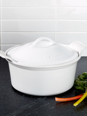 Le Creuset ® Heritage Covered Round White Baking Dish