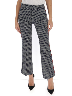 Gucci Gg Motif Flared Trousers