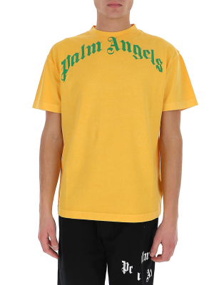 Palm Angels Logo Printed Crewneck T-shirt