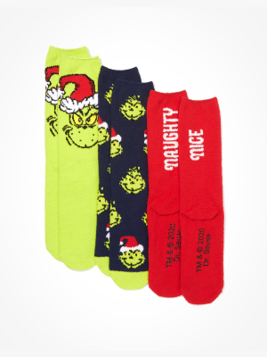 Aeo Grinch Crew Socks 3-pack