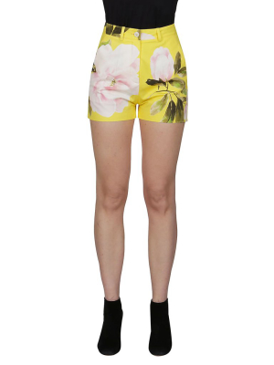 Valentino Peonia Reedition Print Shorts