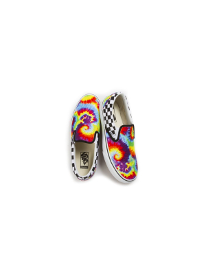 Customs Rainbow Tie Dye Slip-on