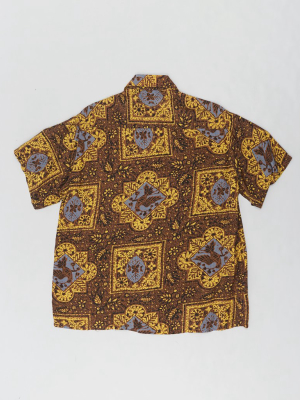 1950's Rayon Printed Shirt