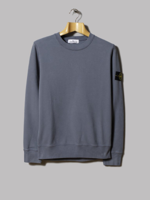 Stone Island Crew Neck Sweatshirt (mid Blue)