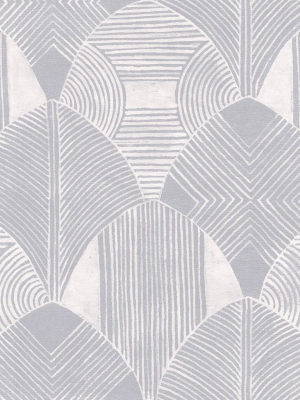 Westport Geometric Wallpaper In Pewter From The Scott Living Collection By Brewster Home Fashions