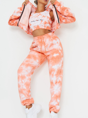 Prettylittlething Petite Orange Tie Dye...