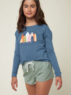 Girl's Quivers Long Sleeve Tee