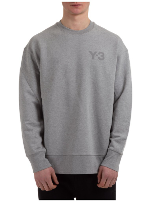 Y-3 Logo Printed Crewneck Sweatshirt