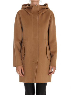 Pinko Zip-up Hooded Coat