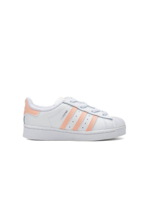 Adidas Originals Toddler Superstar - Cloud White/haze Coral