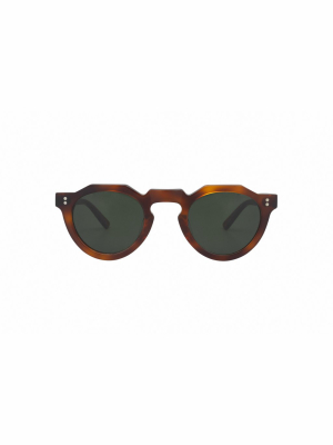 Lesca Pica Round Frame Sunglasses