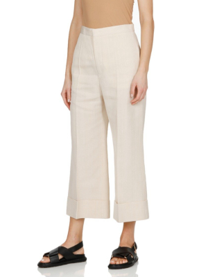 Jil Sander High Waisted Cropped Trousers