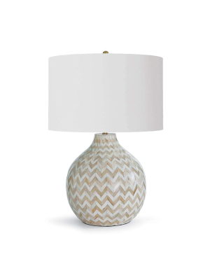 Chevron Bone Table Lamp (natural)