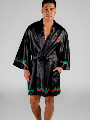 The Christmas Cab | Black Christmas Kimono