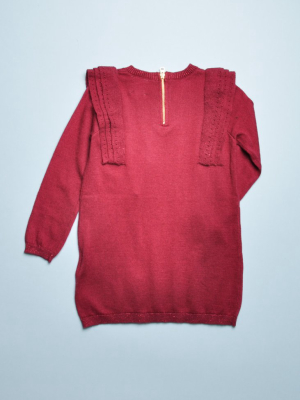Lurex Trim Sweaterdress