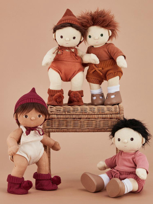 Dinkum Dolls Knit Set - Plum