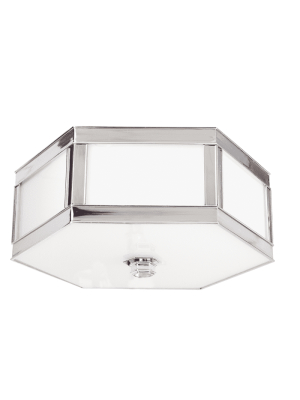 Nassau 2 Light Flush Mount Polished Nickel