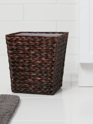 Wastebasket Dark Weave Black - Threshold™