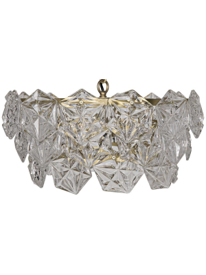 Noir Neive Small Gold Chandelier