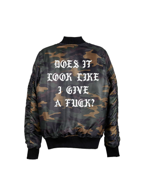 Does It Look Like I Give A Fuck? Bomber [unisex]