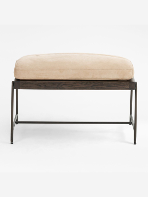 Hale Leather Ottoman