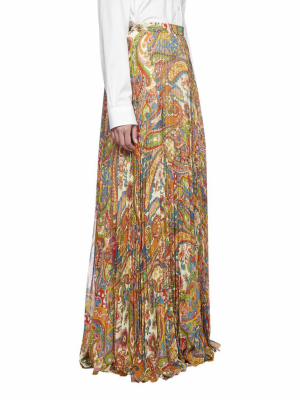 Etro Paisley Print Maxi Skirt